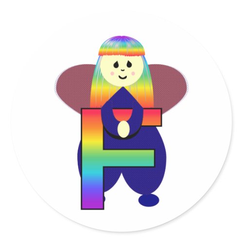 Angelbet Letter F Stickers