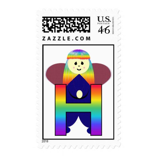 Angelbet Letter H Postage Stamps