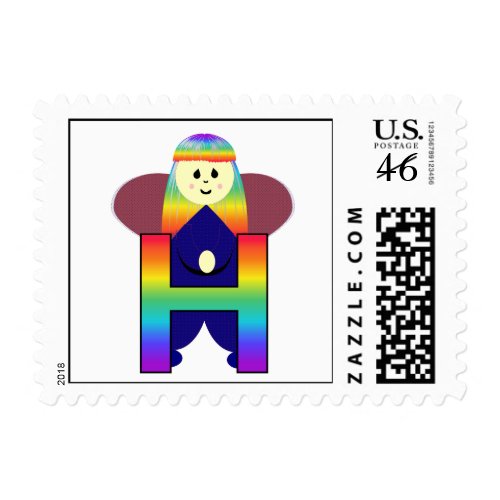 Angelbet Letter H Postage Stamps