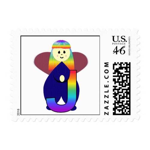 Angelbet Letter J Postage Stamps