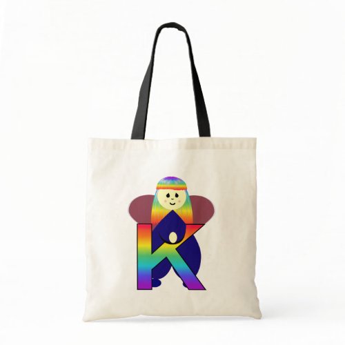 Angelbet Letter K Tote Bag