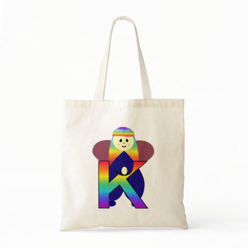 Angelbet Letter K Tote Bag