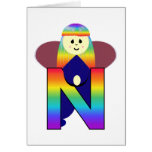 Angelbet Letter N Card