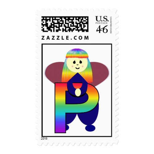 Angelbet Letter P Postage Stamps