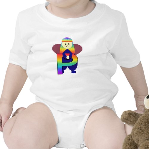 Angelbet Letter P Onesie