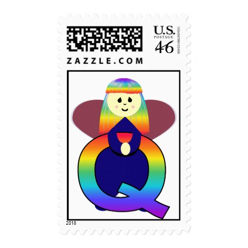 Angelbet Letter Q Postage Stamps