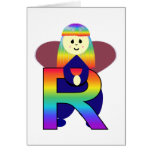 Angelbet Letter R Greeting Cards
