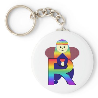 Angelbet Letter R Keychains by mydeas
