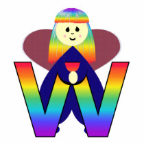 Angelbet Letter W photo sculptures