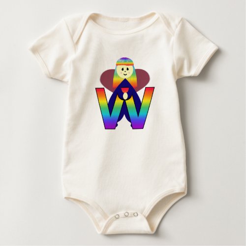Angelbet Letter W Onesie