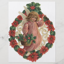 Ángeles del navidad flyer personalizado