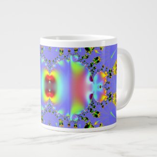 Angelfish Aquarium Fractal Extra Large Mugs
