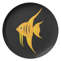 AngelFish bold and beautiful on black plates