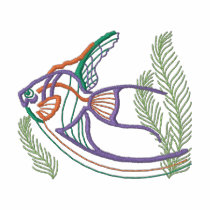 Angelfish embroidered shirts