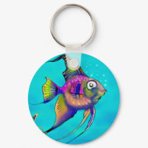 Angelfish keychains