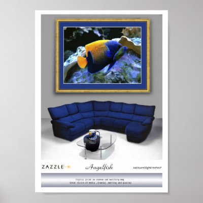 Angelfish Presentation print and mug by nefera