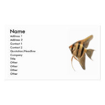 angelfish white background, Name, Address 1, Ad... Business Card