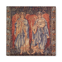 Angeli Laudantes, Angels Tapestry by Burne Jones Fridge Magnets
