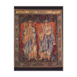 Angeli Laudantes, Angels Tapestry by Burne Jones Post Card