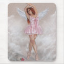 Angelic Ballerina Mousepad by katerinaart Angelic Ballerina Mousepad