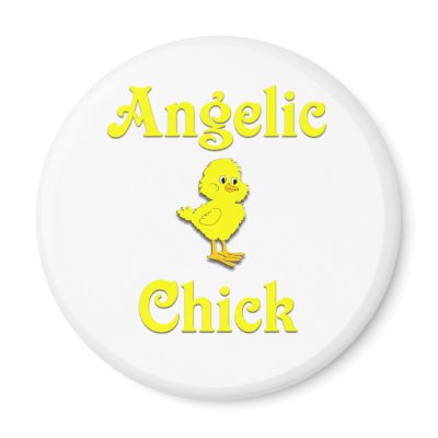 Angelic Chick Magnet by CulturalPerspective6