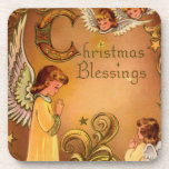 Angelic Christmas Blessings Coasters