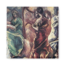 Angelic Concert by El Greco ( Theotokopoulos) Fridge Magnets