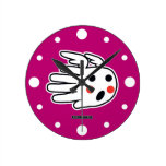 Angelic Face Round Wall Clock