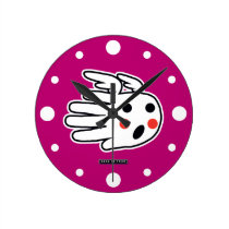 Angelic Face Round Wall Clock