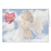 Angelic God Is Love Card