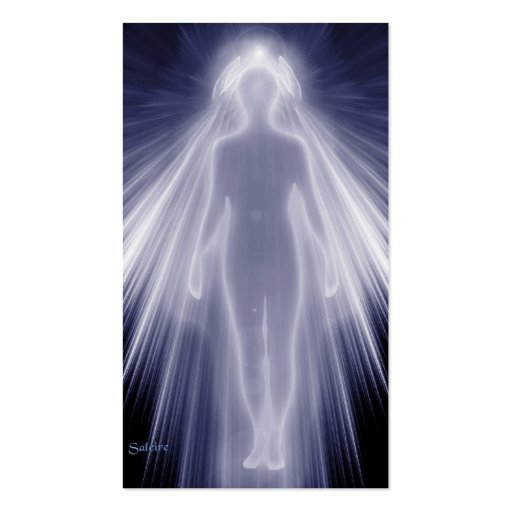Angelic Healing Business Card (front side)