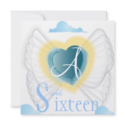 Angelic Heart Sweet Sixteen Invitation- Cust. by angelic_wings