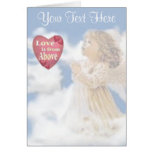 Angelic Love Is From Above Greeting Cards