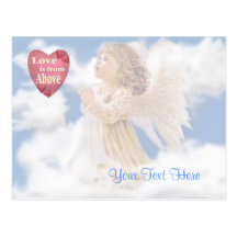 Angelic Love Is From Above Post Cards