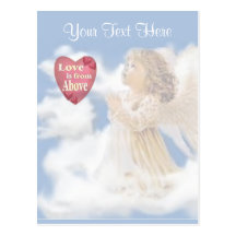 Angelic Love Is From Above Post Cards