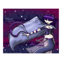 Angelic Plum Poster posters