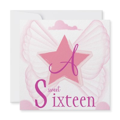 Angelic Star Sweet Sixteen  Invitation- Cust. by angelic_wings