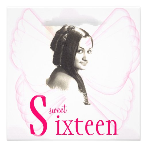Angelic Sweet Sixteen Dream Invitation- Cust.