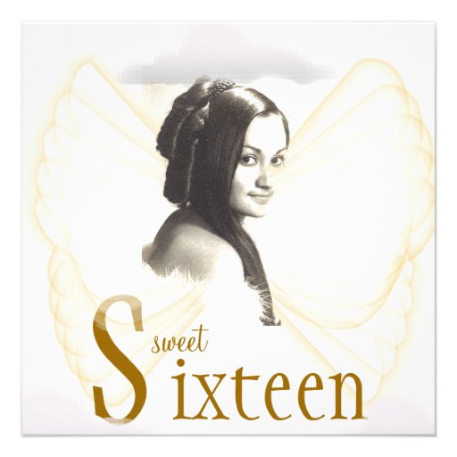 Angelic Sweet Sixteen Dream Invitation- Cust.