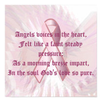 Angelic Whispers Pink Ribbon Poster - Part 2 posters