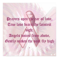 Angelic Whispers Pink Ribbon Poster - Part 3 posters