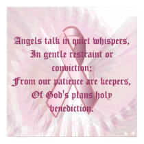 Angelic Whispers Pink Ribbon Poster - Part 4 posters