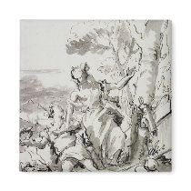 <Angelica and Medoro> by Domenico Tiepolo Fridge Magnets