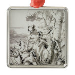 <Angelica and Medoro> by Domenico Tiepolo Christmas Ornament