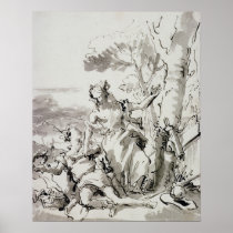 <Angelica and Medoro> by Domenico Tiepolo Print