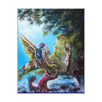 ANGELICA  AND SEA DRAGON GALLERY WRAPPED CANVAS
