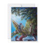 ANGELICA  AND SEA DRAGON, gem red Custom Invitation