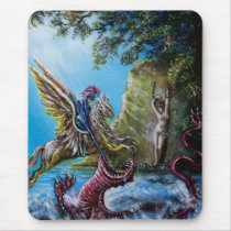 ANGELICA  AND SEA DRAGON MOUSEPAD