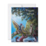 ANGELICA  AND SEA DRAGON, parchment Personalized Invite