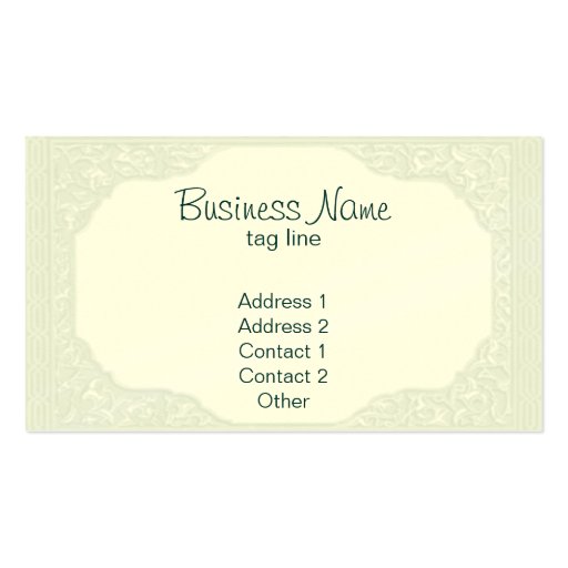 Angelica Elegant Cherub Business Card (back side)